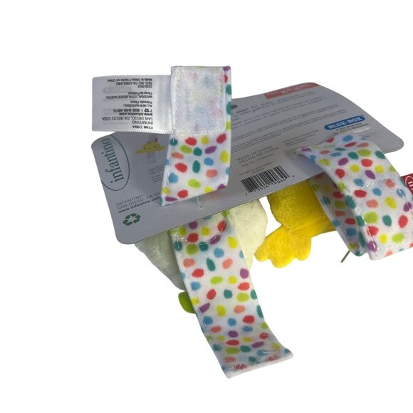 Infantino Go Gaga Springtime Wrist Rattles Babies 0M+ New Chick Bunny - Picture 5 of 8